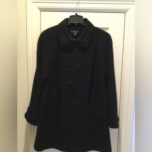 Preston & York. Size 18W, Black, Wool/Nylon Coat.
